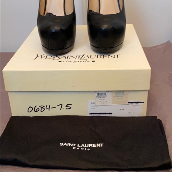 YSL Tribtoo black leather pump - Picture 3 of 9